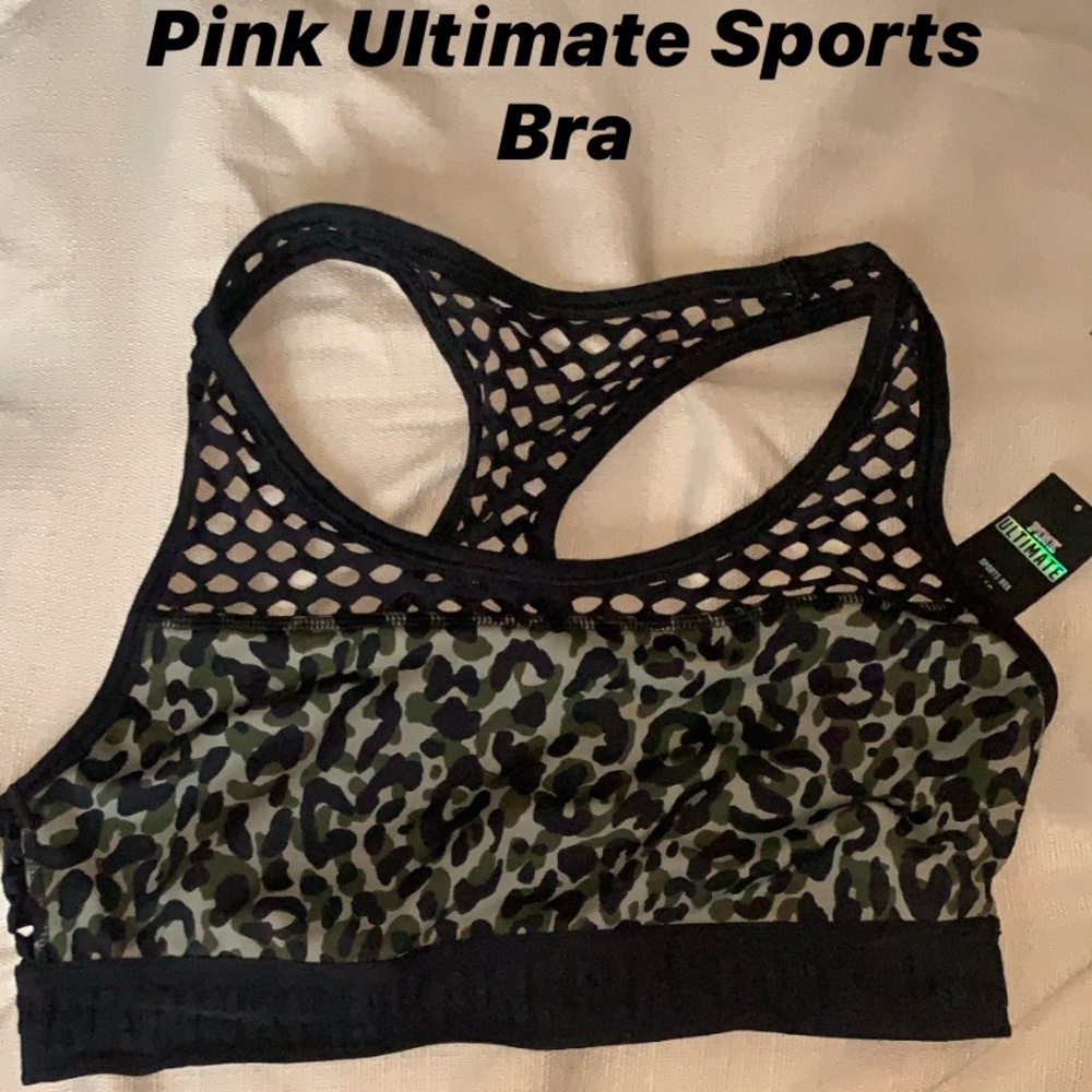 VS Pink Ultimate Camo Sports Bra